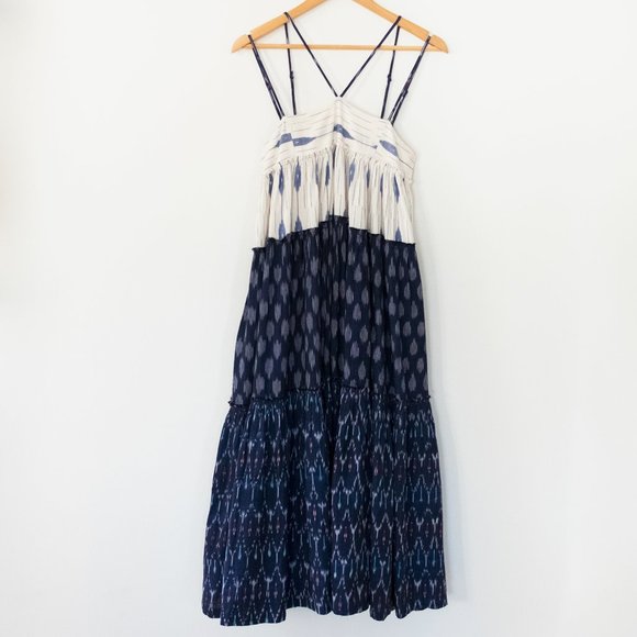 Free People Sweet Summer Mixed Print Tiered Cotton Maxi Dress - Picture 4 of 9